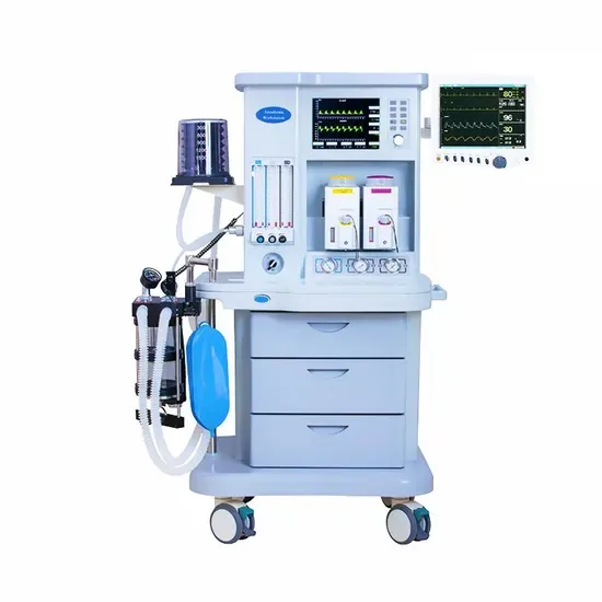 Anesthesia machine with ventilator